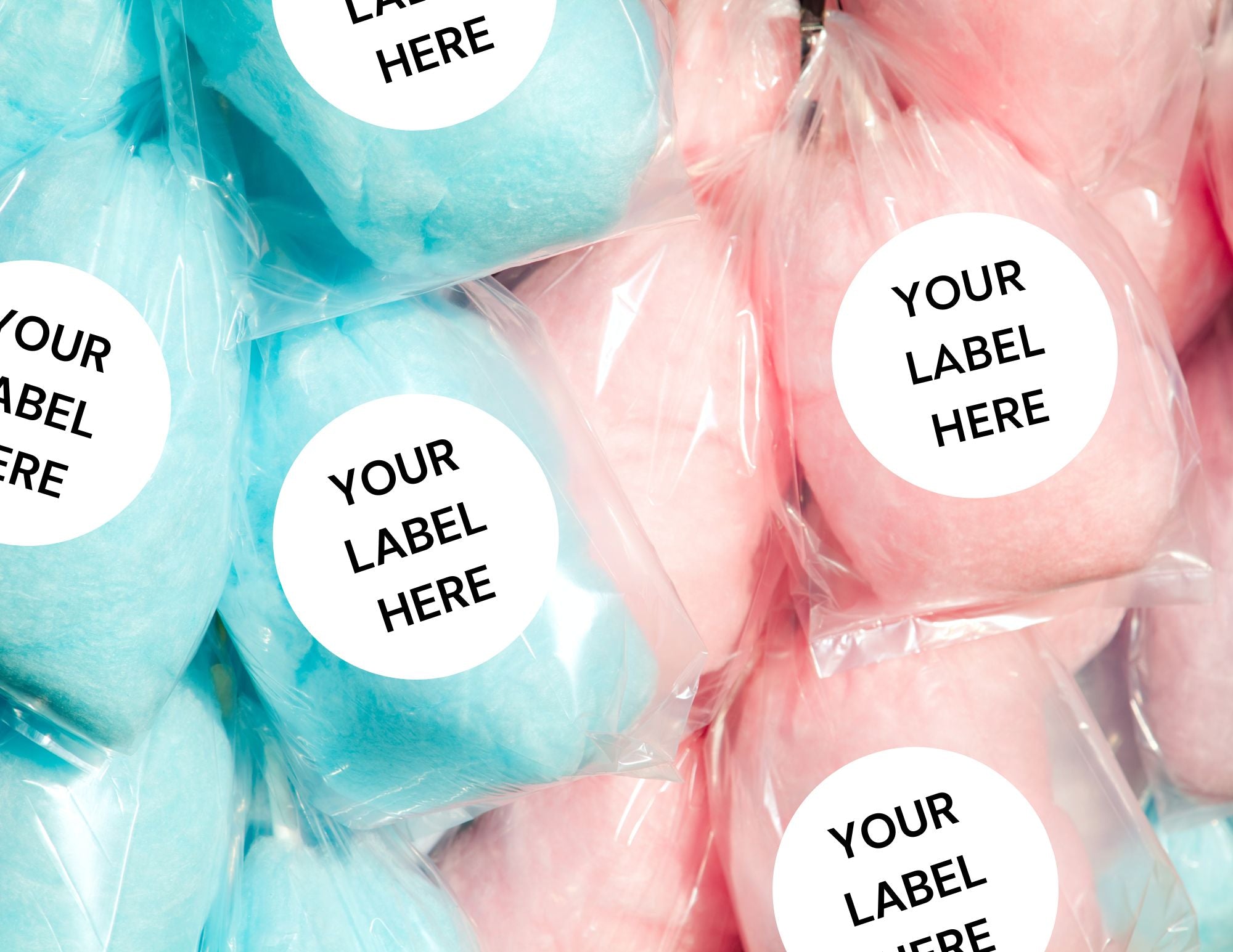Personalized Labels For Your Cotton Candy Bulk Order