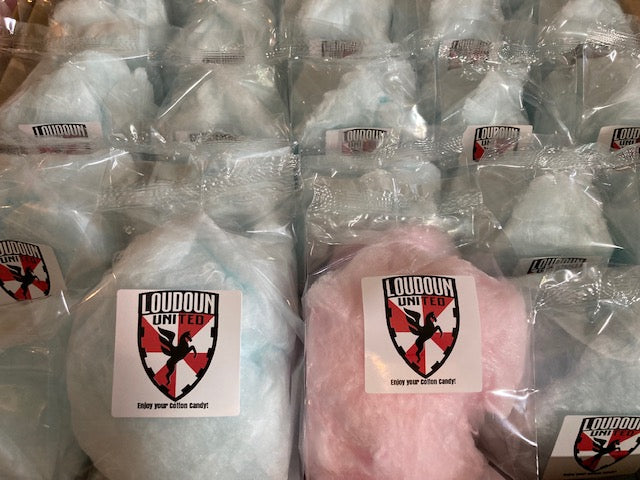 BULK COTTON CANDY BOX, 100 PKGS, 1.5 OZ, 2 FLAVORS, PRICE INCLUDES SHIPPING AND LABELS